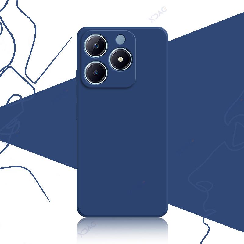 Чехол для мобильного телефона Realme C61 C63 4G Global Soft Luxury Square Liquid Silicone Cover RealmeC61 RealmeC63 Shield Bags