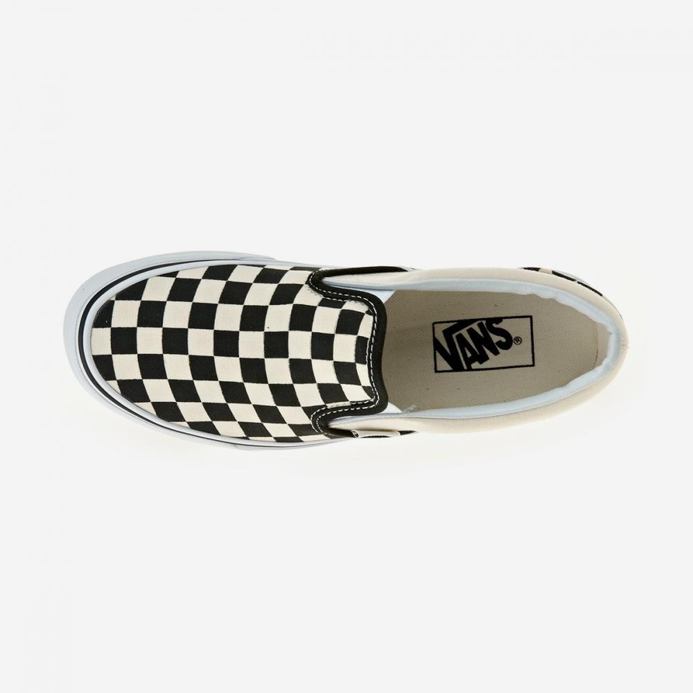 Vans Classic Slip On   Black And White Checker White Vn 0eyebww Black And White Checker White