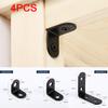4Pcs Bracket Corner Code 90 Degree Right Angle Bracket Wall Mount Bracket Connector
