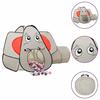 3107741 vidaXL Play Tent for Children 250 Balls Grey Elephant 174x86x101cm