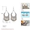 2017 винтажные длинные висячие серьги для женщин, богемные ювелирные изделия в стиле бохо, серьги-капли с кисточками, женские серьги Brincos