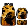 Pixel Halloween Student School Bag Cartoon School Bag Children's Backpack Anime Backpack Satchel