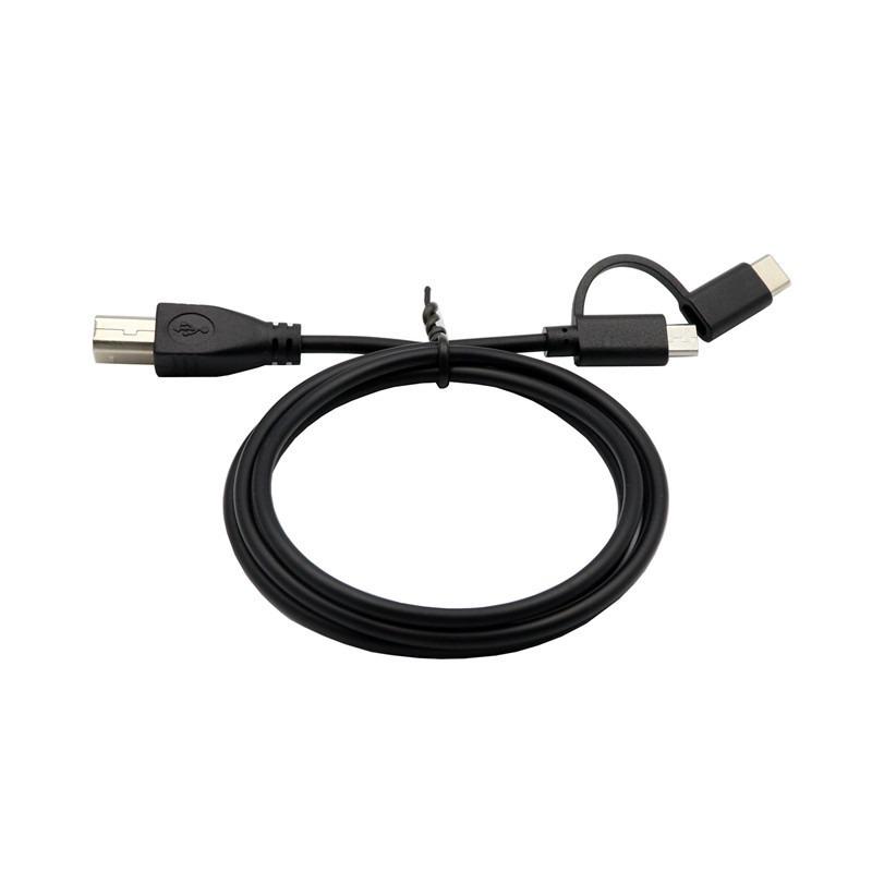 2-в-1 USB-C/Micro USB кабель для принтера и электропианино для Android