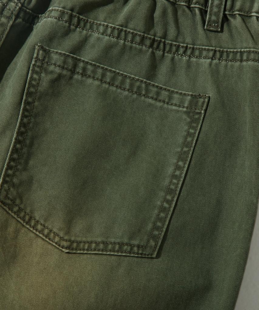 Dimiteulibeullaeg Essential Fade Wash Усталые брюки_Оливковый