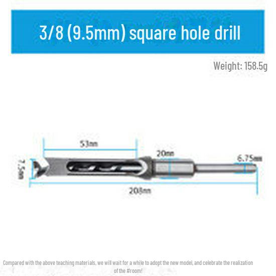 Премиальный британский удлиненный деревообрабатывающий шипорезный станок с 4 сверлами для квадратных отверстий
