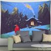 Гобелен из полиэстера с верблюжьим принтом, настенный рождественский узор, психоделическое колдовство, домашний декор для гостиной