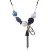 JMXD-Tassel Pendant Necklace Women, Exaggerated Jewelry Acrylic Bead Necklace