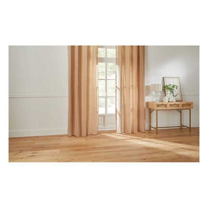 Voilage "Noa" motif rayures plissées tamisant 140 x 240 cm Atmosphera - Beige -