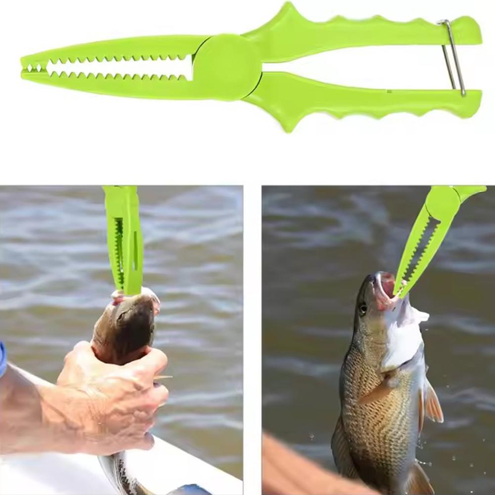 New Fishing Pliers ABS Plastic Fish Clamp Grip Catch Tongs Fishing Release Scissors Pliers Fish X9S6