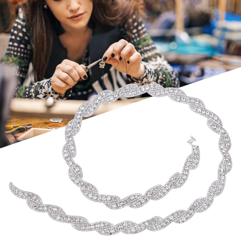 1 Двор (90см) Хрустальная стеклянная стразовая цепочка отделка DIY одежда шитье рукоделие украшение