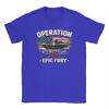 Operation Epic Fury American Flag Graphic Patriotic Jet Fighter TShirts for Unisex  Fashion  Tees Round Neck Short Sleeve Tops