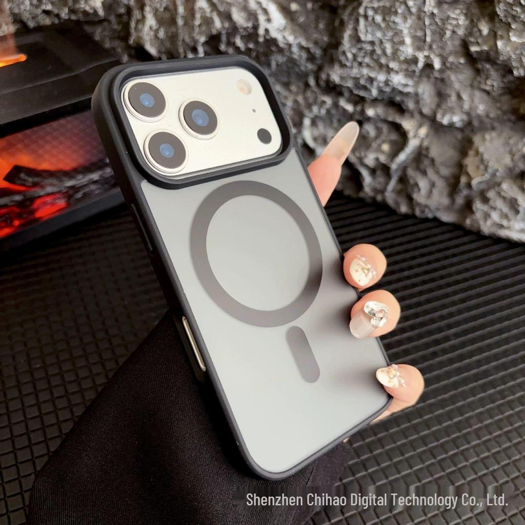 Магнитный матовый чехол-блок для iPhone 17 Pro Max - Чехол с полной защитой от падений