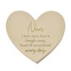 Thoughts of You Memorial Graveside Ivory Heart Plaque - Nan