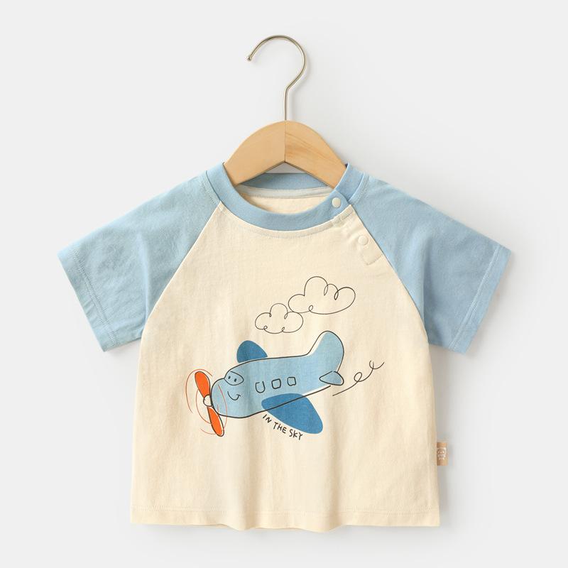 Baby Clothes Casual Short-sleeved T-shirts Summer Clothes Boys Girls Baby Children Children Summer Half-sleeved Tops