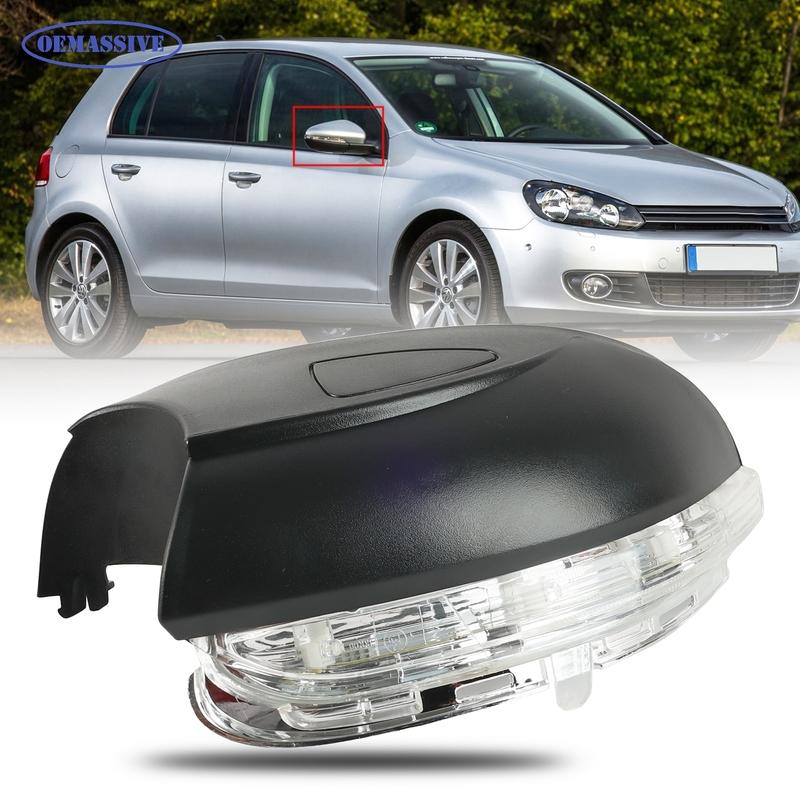 1x Правый водительский янтарный фонарь бокового зеркала для VW Golf 6 MK6 2008-2013 TOURAN 10-14 Поворотник зеркала заднего вида