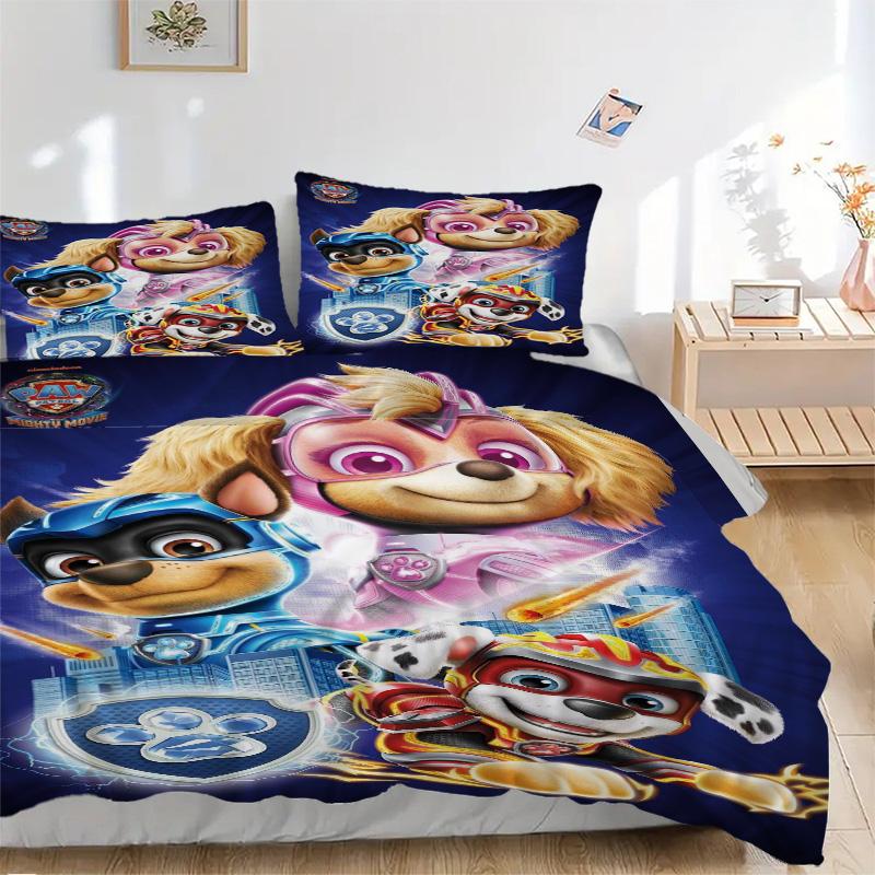 Paw Patrol Bedding 3 Piece Set Hd Print Duvet Cover Pillowcases For Teens Adult Bedroom Decoration Christmas Gift C9211935