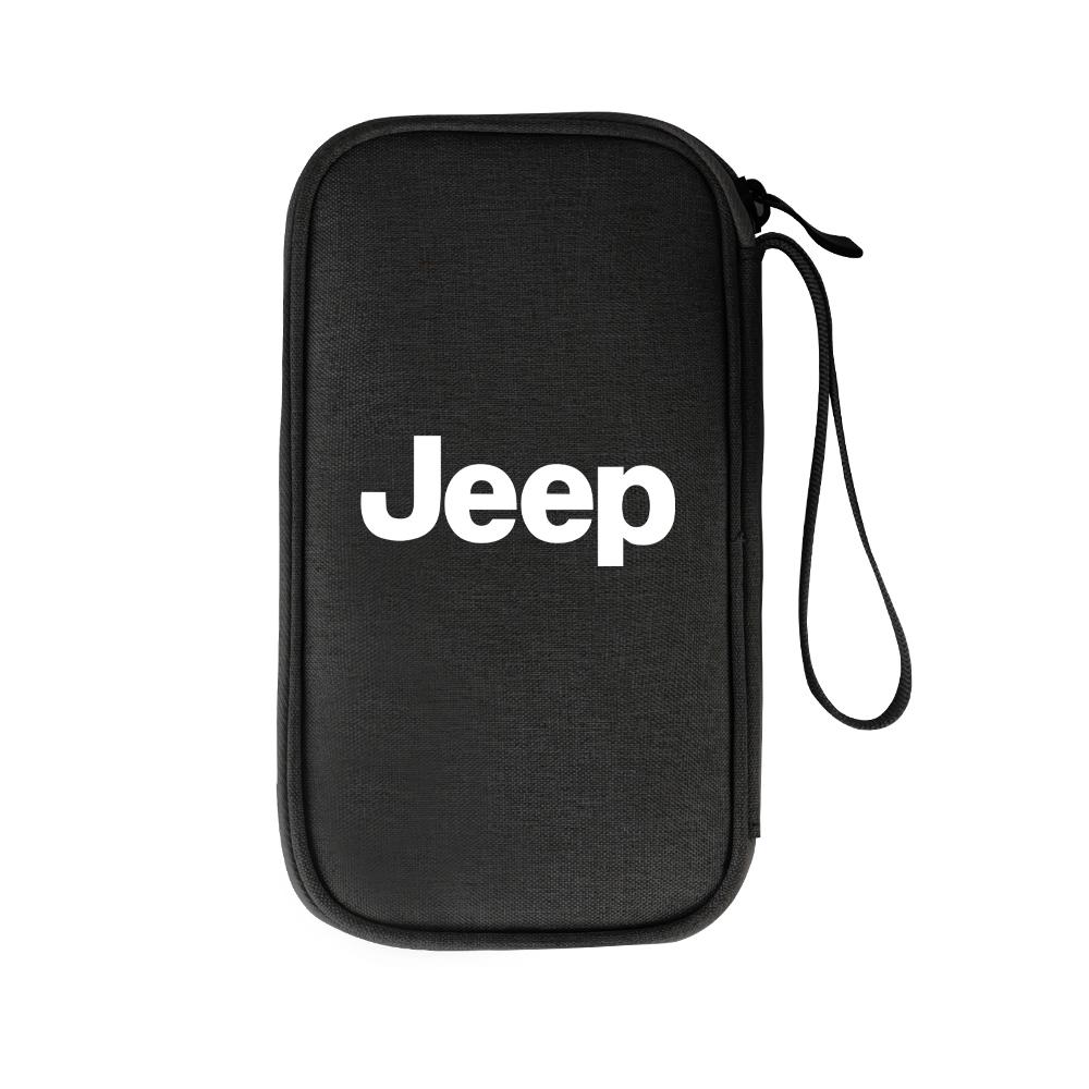 Multifunction Car Storage Bag Key Case USB Organizer Stowing Tidying Acceccories For Jeep JPB Renegade Wrangler Compass Cherokee