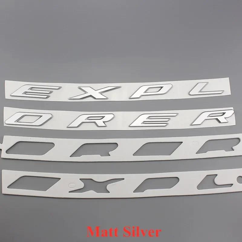 3D ABS EXPLORER Letters Car Front Hood Bonnet Emblem Badge Sticker for Ford Explorer 2011-2019 Car Styling Accessories