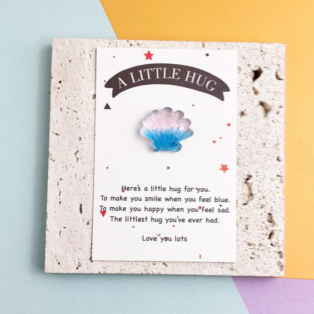 DIY Ocean Wind Animal Series Симпатичные сверкающие крабы для украшения аквариума с градиентом Карманные объятия Благословенная открытка 1 шт.