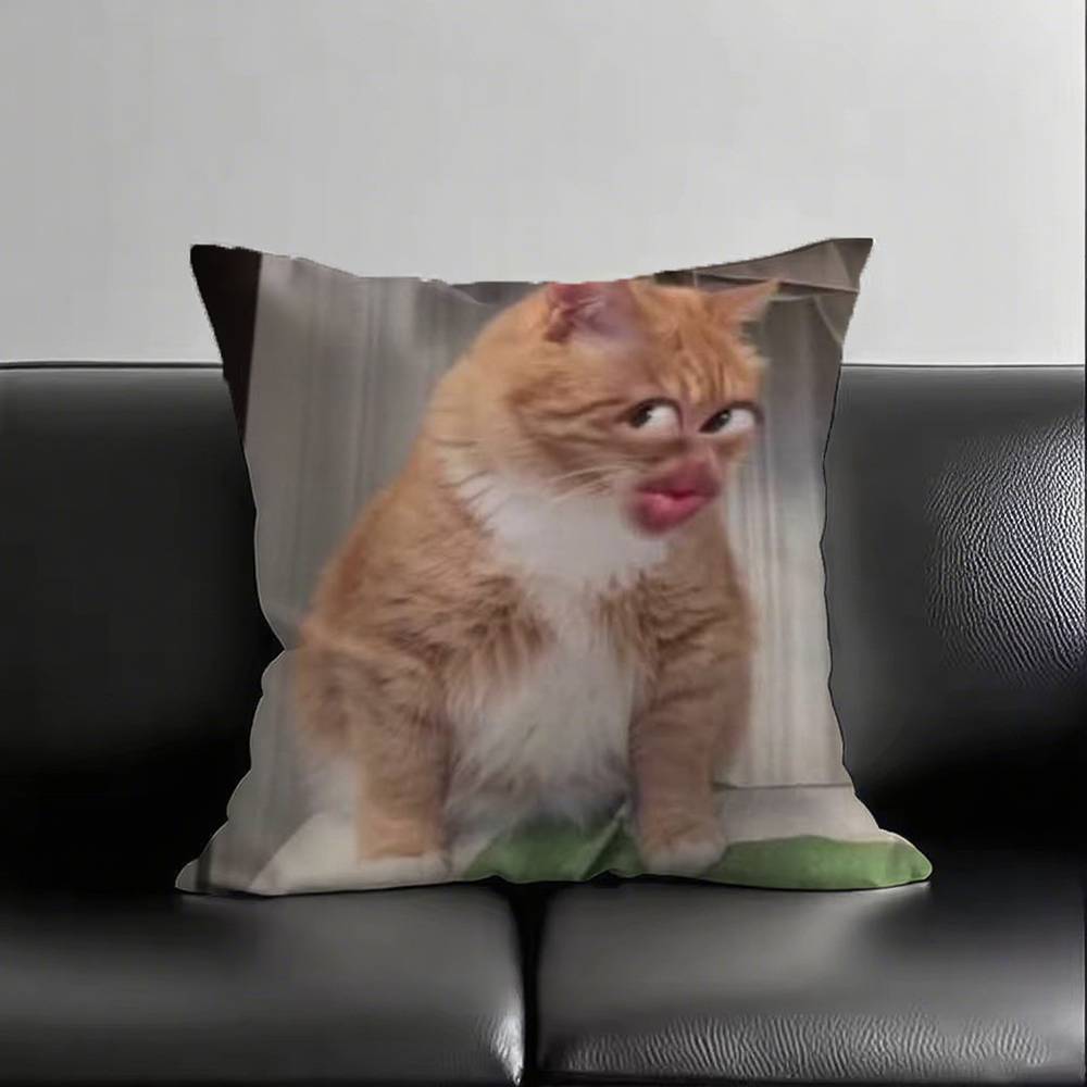 1 шт. CAT MEME 029 Наволочка Квадратная Спальня Диван Досуг Комфортная Подушка Автомобиль Гостиная Украшение для Дома