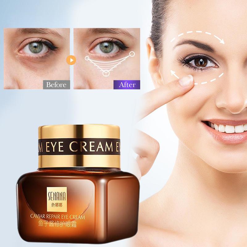 Крем для кожи вокруг глаз Caviar Eye Cream 20 г Увлажняющий, освежающий и омолаживающий крем для кожи вокруг глаз в маленьком коричневом флаконе