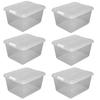 Iris Ohyama Clear Box Set of 6 Width 36 X Depth 45 X Height 24.5cm CB-25
