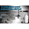 3L Liquid Brake Bleed Kit with 1L Refill Bottle & Cylinder Adapter, Vacuum Pump Bleed Pressure 10-30 PSI for Car Clutch Pneumatic A B S Systems