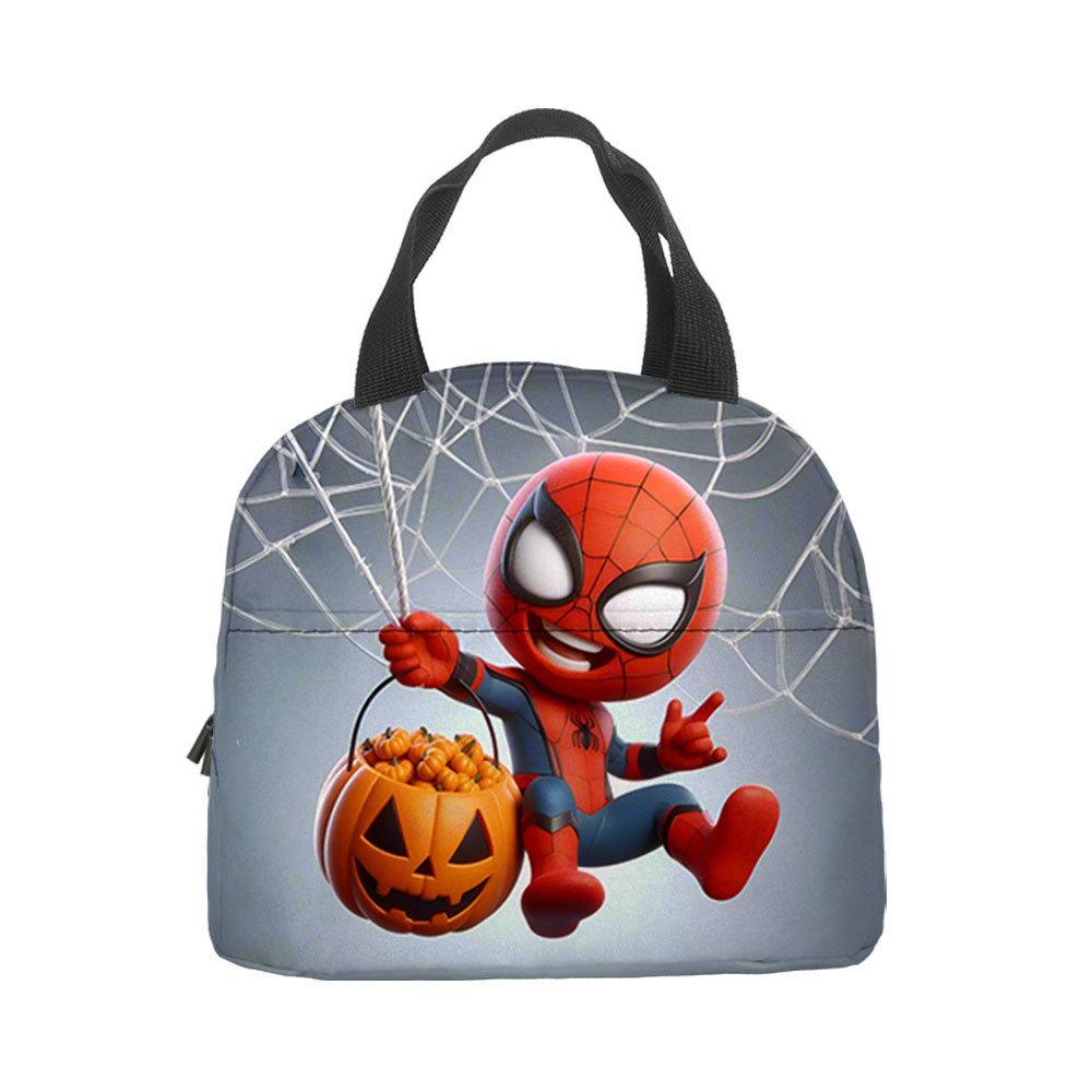 Spider-Man Handheld Bento Bag Insulation Bag Lunch Box Bag Lunch Bag with Lunch Bag Lunch Box Storage Bag