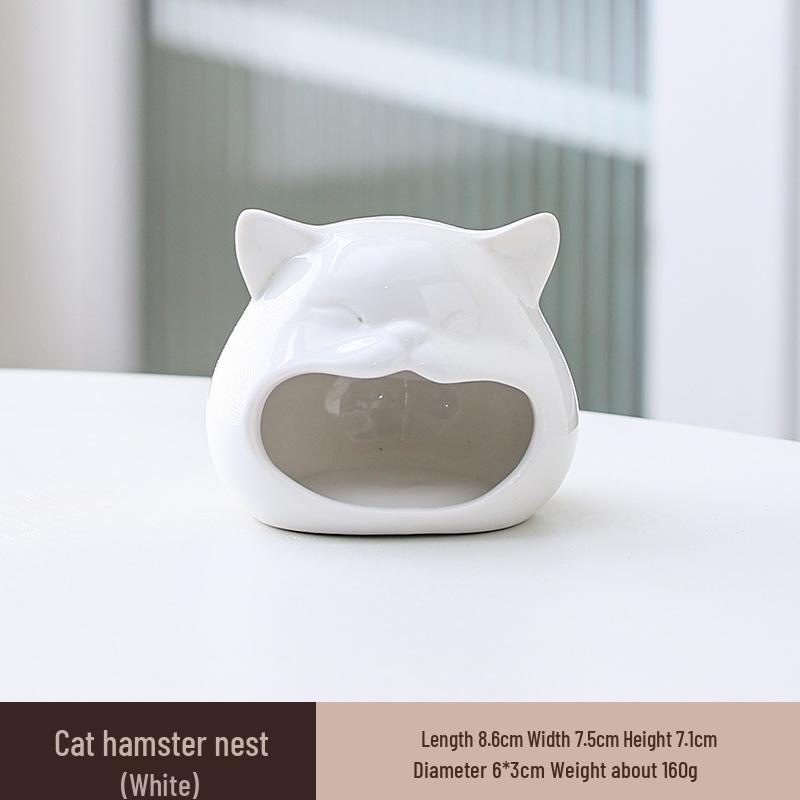 Охлаждающее керамическое убежище для хомяков: Летний приют и игровой домик