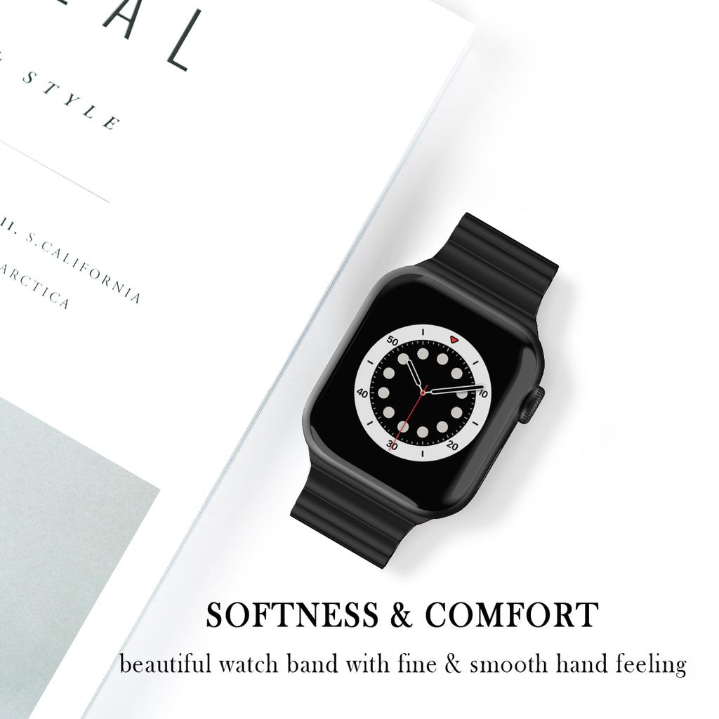 Силиконовый ремешок для Apple Watch, ремешок для часов 44 мм, 45 мм, 42 мм iWatch 40 мм, 38 мм, 41 мм, ремешок для часов Correa, браслет, Apple Watch Serie 7, 3, 5, 6 se