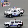 Alloy Model Car H3 Police Suv With Lights And Sound Effects For Kids Play