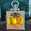Santa Christmas Portable Lantern Christmas Tree Christmas Hanging Lamp  Bedroom Decor