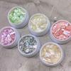 Nail Ornaments Irregular Abalone Sequins 3D Effect Thin Slices Stylish Manicure Craft Supplies