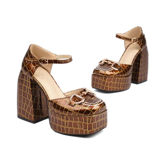 Luxury Platform Sandals Women Designers Summer New Comfortable Block Heel Shoes For Women Fashion Mary