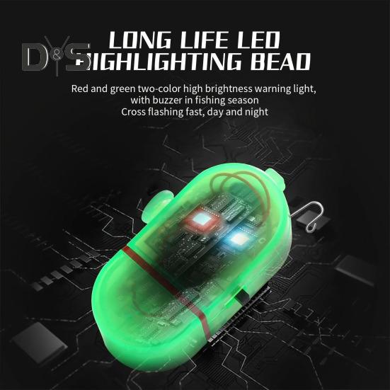 Сигнальная лампа поклевки с зажимом 80 дБ Ночная сигнальная лампа для удочки Универсальный электронный индикатор поклевки Датчик подсечки Светодиодная лампа Аксессуары для рыбалки