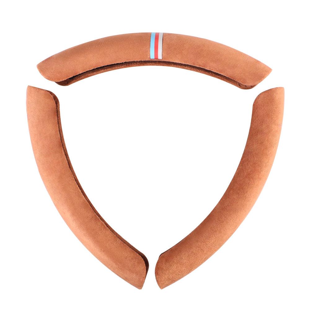 Four Season Universal Leather Car Steering Wheel Cover Auto Interior Decoration Anti-slip Protector Decoration Cover