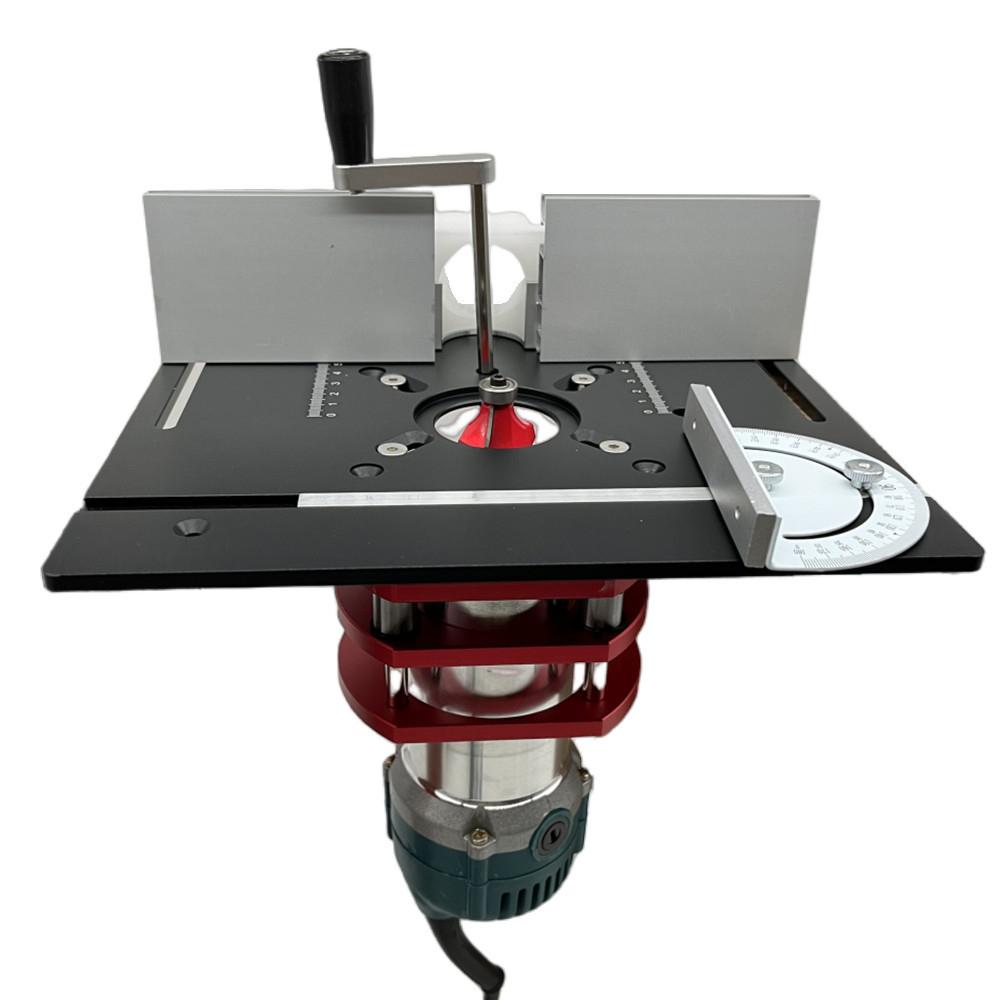 Набор из 3 вставных пластин фрезерного стола из алюминиевого сплава, фрезерный станок для обработки древесины