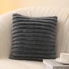 Thick Striped Square Pillow Cushion Cover Soft Plush Pillow Case Protector New Cushion Cover