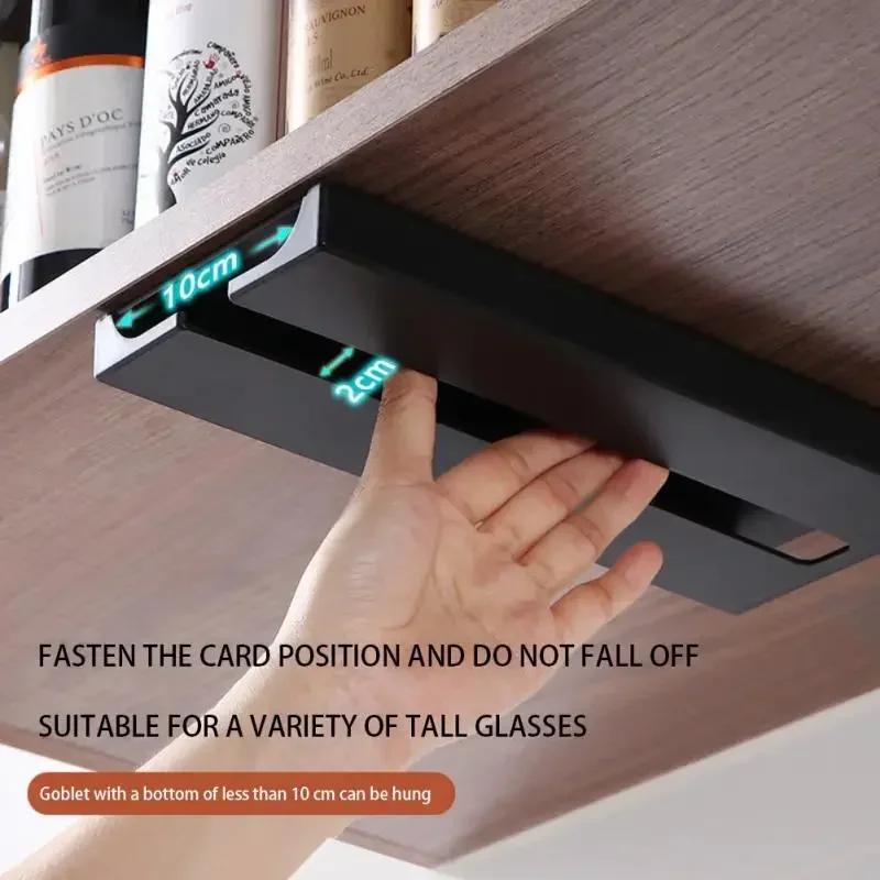 Инновационный и стильный настенный держатель для бокалов для вина для экономии места на кухне — идеальный вариант для любителей вина