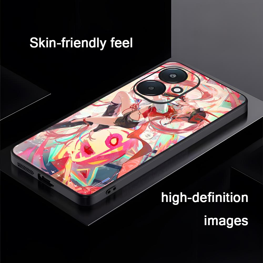 Крутой Чехол для Телефона HonkaiStarRail Rappa Для Xiaomi Redmi 14C 13C 12C Note14 13 12 11 10 Pro Plus S Мягкий Черный Чехол