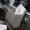 1pc Car Dashboard Storage Bag Leather Hanging Tidy Organizer Phone Glasses Holder Car Accessories