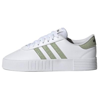 Neo Court Bold Нескользящие Прочные Низкие Кеды для Скейтбординга Женские Кроссовки Бело-Зеленые FY9995