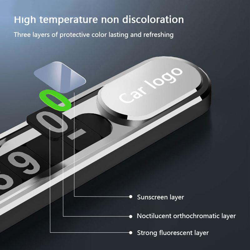 For Volvo Car Interior Temporary Parking Card Phone Number Plate Sticker For Volvo Xc60 Xc90 V60 V50 V90 C40 XC40 V70 XC70 C30 A