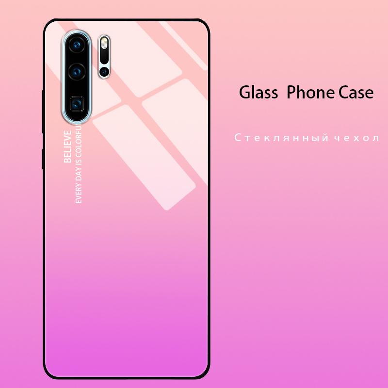 Чехол-бампер для Huawei P30 Lite с закаленным стеклом, Чехлы для Huawei P20 P30 Pro P40 Lite E P50 P50E P60 Pro Plus, Жесткий задний бампер