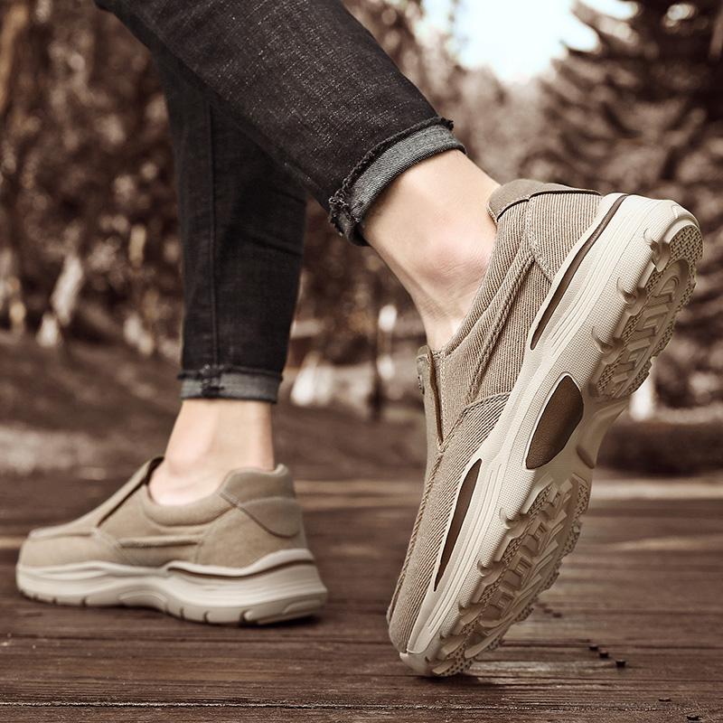 Fashion Shoes for Men Casual Summer Shoes Lightweight Canvas Breathable Loafers Men 2024 New Male Outdoor Walking Sneakers Big Size