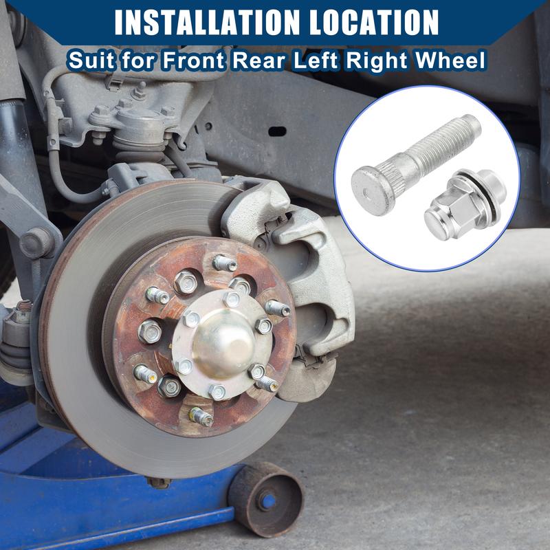 UXCELL M12-1.5 Wheel Stud Bolt Nuts Sets for Jaguar f-Type 2013-2019 for Jaguar S-Type 1999-2009 for Jaguar X No.C2C35294010