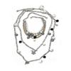 Choker Clavicle Chain Women Flowers Pendant Sweater Chain Pearl Multilayer Necklace  Girls