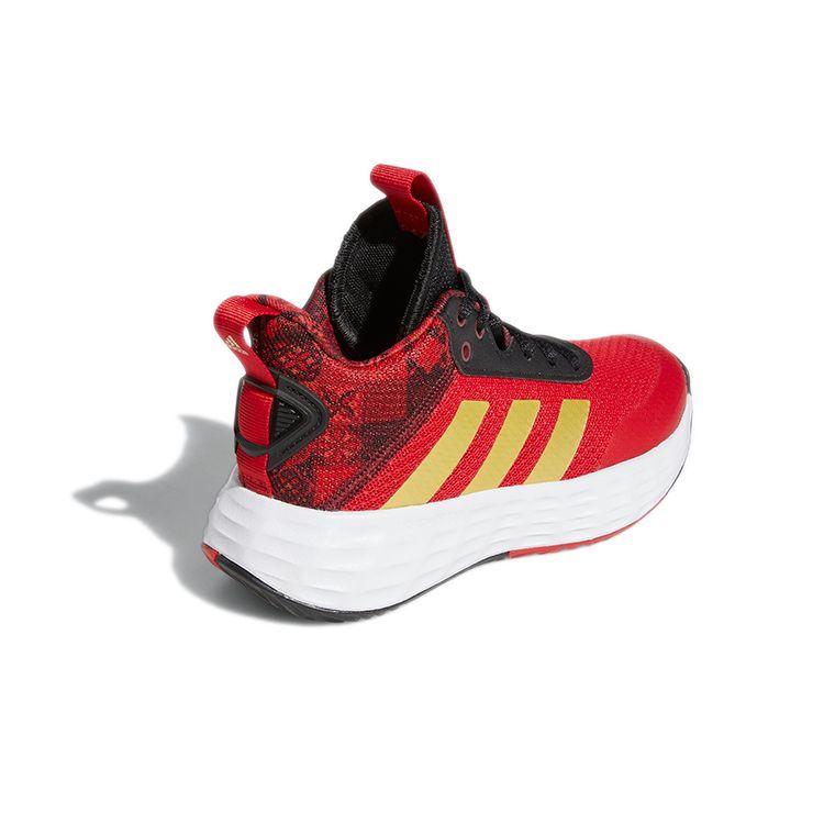 Adidas Own The Game 2.0 Durable Mid-Top Kids Basketball Shoes Kids Sneakers Red GY0813