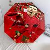 1 шт. Автоматический складной зонт - с рисунком CR7, Портативный и складной дизайн с 8 спицами, Подарки на Рождество и День рождения