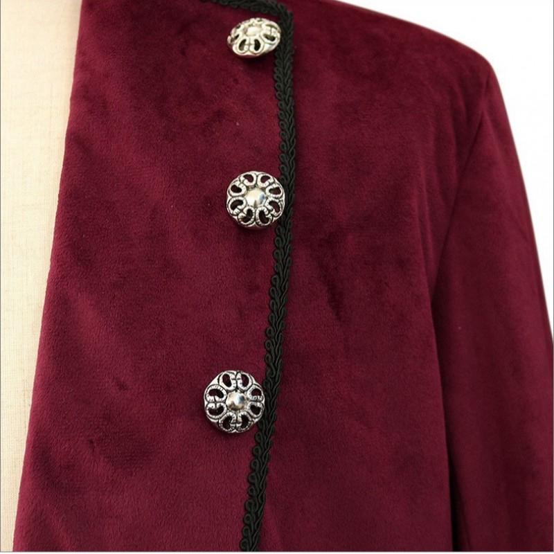 Medieval Vintage Tuxedo Halloween Court Punk Costume Stage Cosplay Performance Jacket